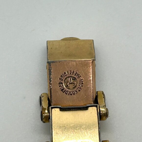 Vintage Helbros Womens 10K RGP Wristwatch 1/20 12K GF Band Non-Functioning - Picture 6 of 14